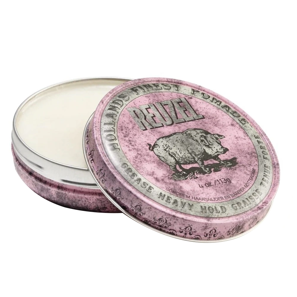 Reuzel Pink Grease Heavy Hold Pomade 113g - Afbeelding 2